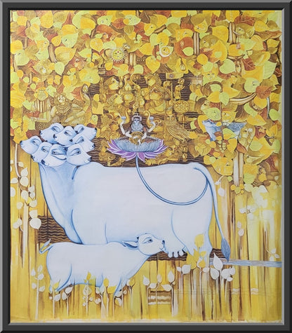 Gomatha with Astalashmi